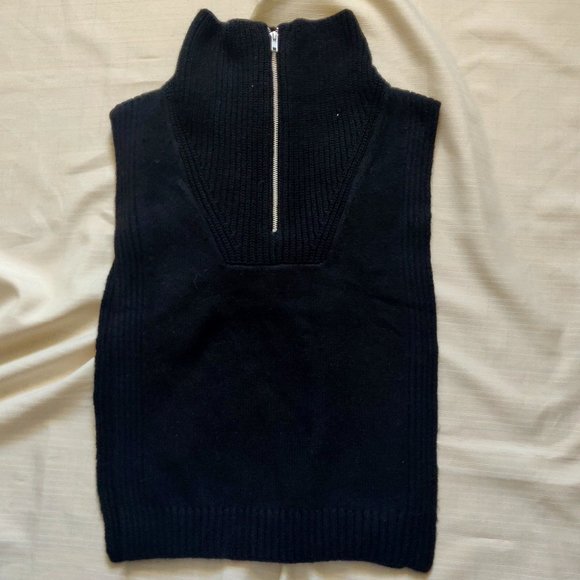 H&M Knit Collar with Zipper | Black | New with Tag - Picture 4 of 7